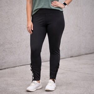 Leggings Pants Women Yoga Solid Size 28 - 34 Waist Medium Black New NWT Athletic